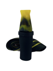 Персональний мундштук для Кальяну VantaBlack Tornado Yellow
