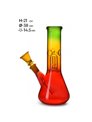 Бонг стеклянный MISTIQ H:21cm - Ø:38mm-SG:14.5mm - фото №7 / Rtabak