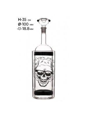 Бонг стеклянный водный MISTIQ H;35 cm-Ø:10сm SG:18.8mm - фото №22 / Rtabak