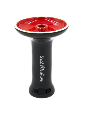 Чаша для кальяна 2x2Hookah Medium красно-черная