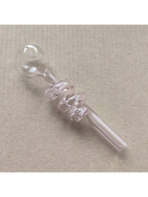 Стеклянная трубка для курения Helix Compact Oil Pink Ø25 мм.