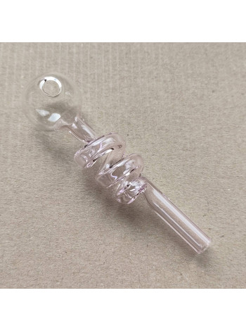 Стеклянная трубка для курения Helix Compact Oil Pink Ø25 мм.