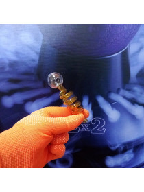 Стеклянная трубка для курения Helix Compact Oil Orange Ø25 мм.