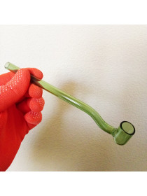 Стеклянная трубка для курения Sherlock Tube Long Oil Green Ø20 мм.