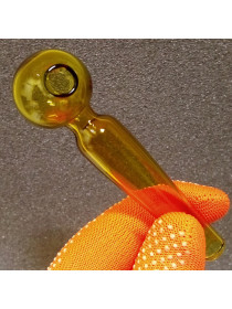 Стеклянная трубка для курения Bullet Oil Yellow Ø30 мм.