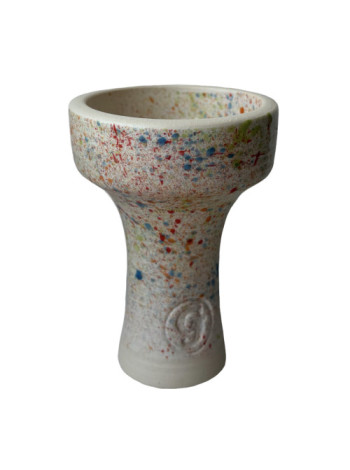 Чаша для Кальяна GrynBowls Killer Glaze  White skittles
