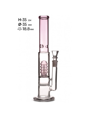 Бонг стеклянный MISTIQ H:35cm - Ø:35mm-SG:18.8mm - фото №11 / Rtabak