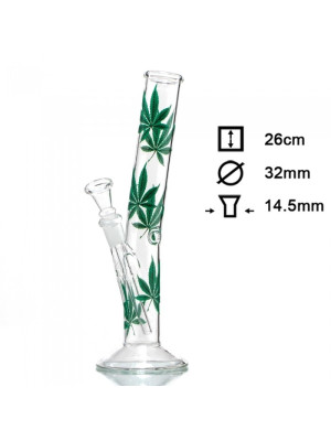 Бонг стеклянный HANGOVER Multi Leaf H:26cm-?:32mm - фото №15 / Rtabak