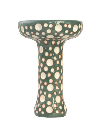Чаша для Кальяна ETNA Phunnel Dot Glaze Dark Green