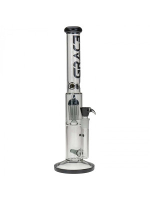 Бонг стеклянный Grace Glass Limited Edition Black  Barrel Bong H:42cm Socket:18,8cm TH:5mm - фото №9 / Rtabak