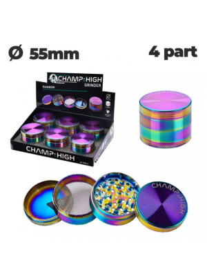 Гриндер металлический CHH METAL RAINBOW GRINDER D:55 mm 4 LAY - фото №15 / Rtabak