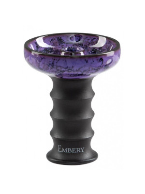 Чаша для кальяна Embery JS-Funnel Bowl glased 23 purple-black - фото №2 / Rtabak