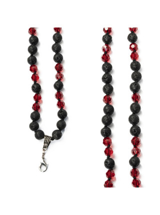 Бусы из натурального камня Lavart Beads Black/Red - фото №1 / Rtabak