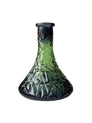 Колба для Кальяна Candy Loop Crystal Green/Black - фото №13 / Rtabak