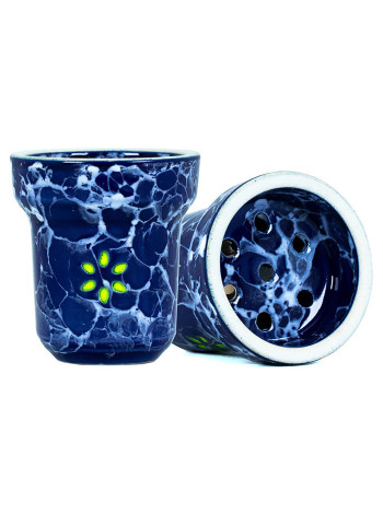 Чаша для кальяна Solaris Eva Blue and White