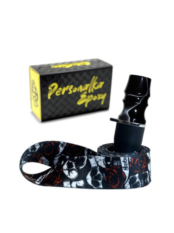 Персональный мундштук для Кальяна PERSONALKA Epoxy Twice Skull Gold