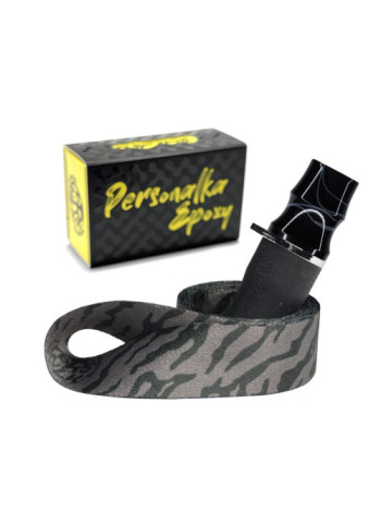 Персональный мундштук для Кальяна PERSONALKA Epoxy Zebra Black