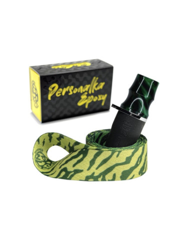 Персональный мундштук для Кальяна PERSONALKA Epoxy Zebra Green