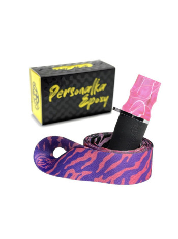 Персональный мундштук для Кальяна PERSONALKA Epoxy Zebra Pink
