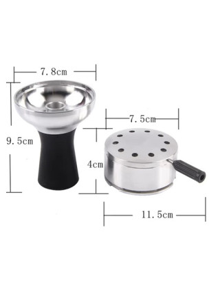 Калауд-чаша для кальяна металлический синий - фото №2 / Rtabak